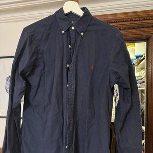 Ralph Lauren Garment Dyed Classic Fit Oxford - Navy
